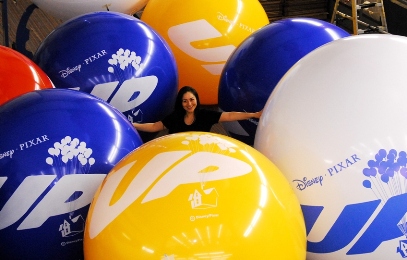 Nidia with UP balloons!