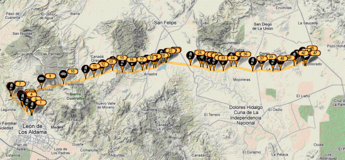 La Independencia: Flight Track