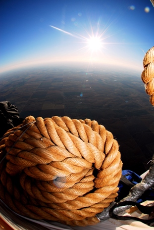 Kansas Dawn, from onboard Gas Balloon