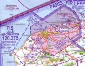 UK Aviation Map: Channel